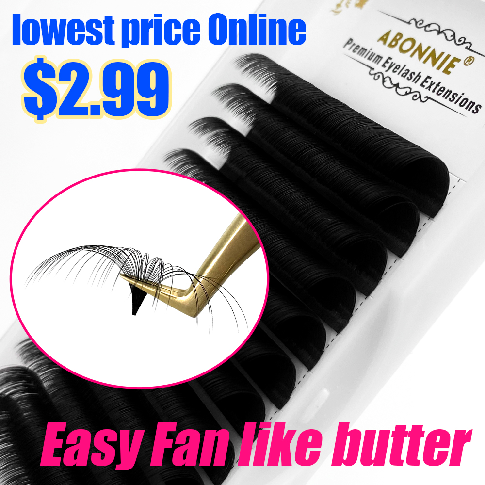 Eyelash Extension Human Hair - Abonnie 0.03-0.10 مللي متر رموش سهلة
