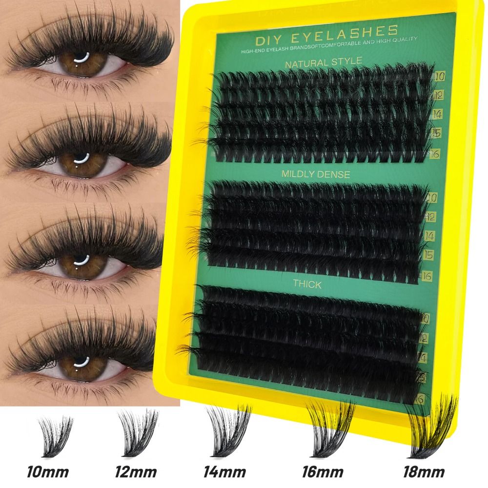 Eyelash Extension Natural Look - رموش صناعية بمظهر طبيعي، مجموعة تمديد