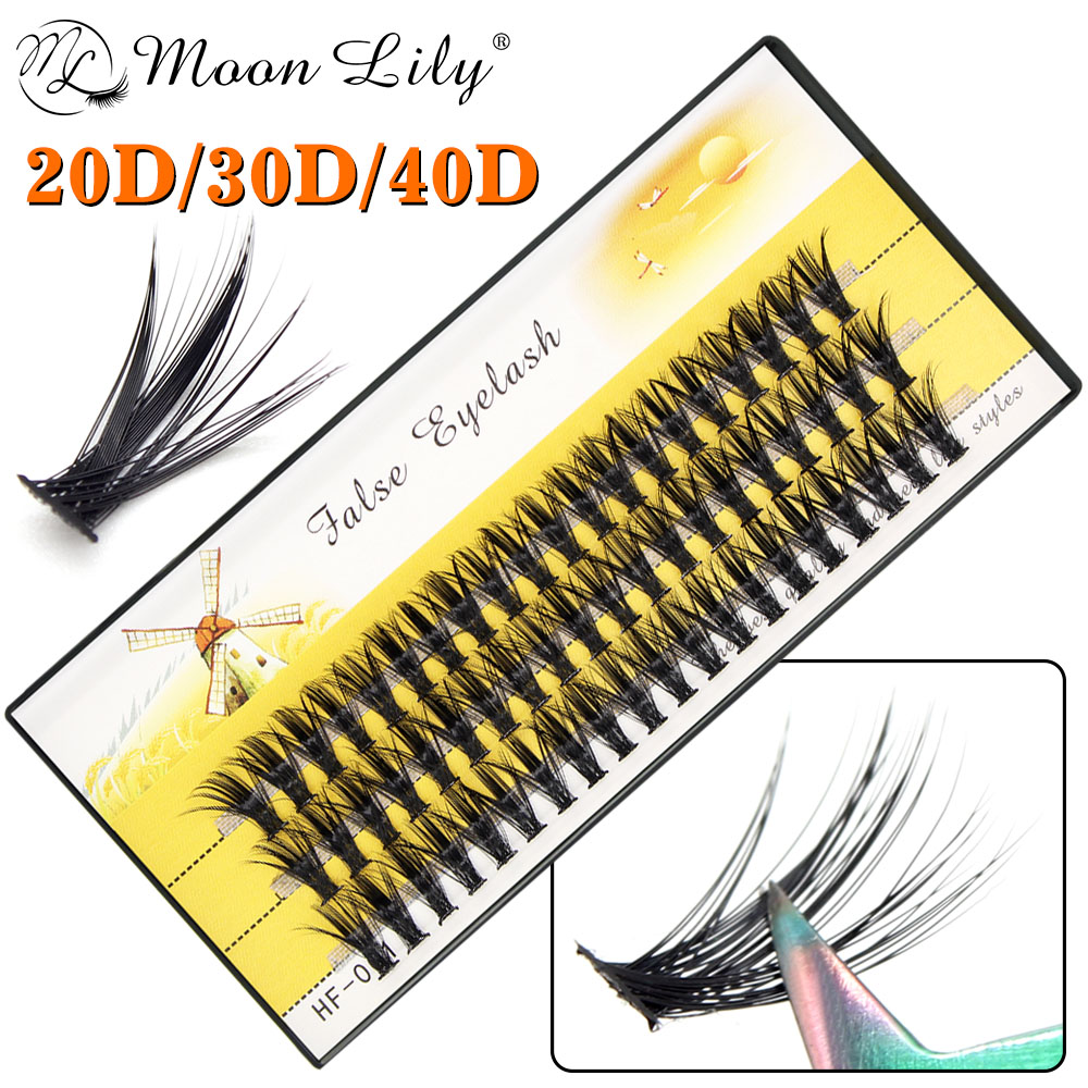 Eyelash Extension Russian - جديد 40D العنقودية 60 حزم المنك