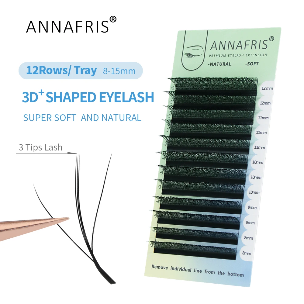 ANNAFRIS 3D W ثلاثة الأساسية ر - مراجعة Eyelash Extension For Asian Eyes وسعره
