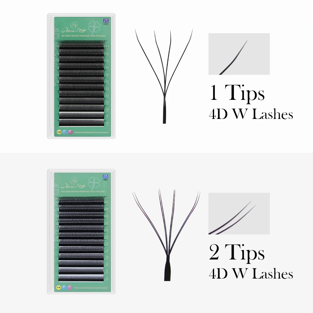 وصلات رموش على شكل W ، حجم مسب - مراجعة Eyelash Extension Human Hair وسعره