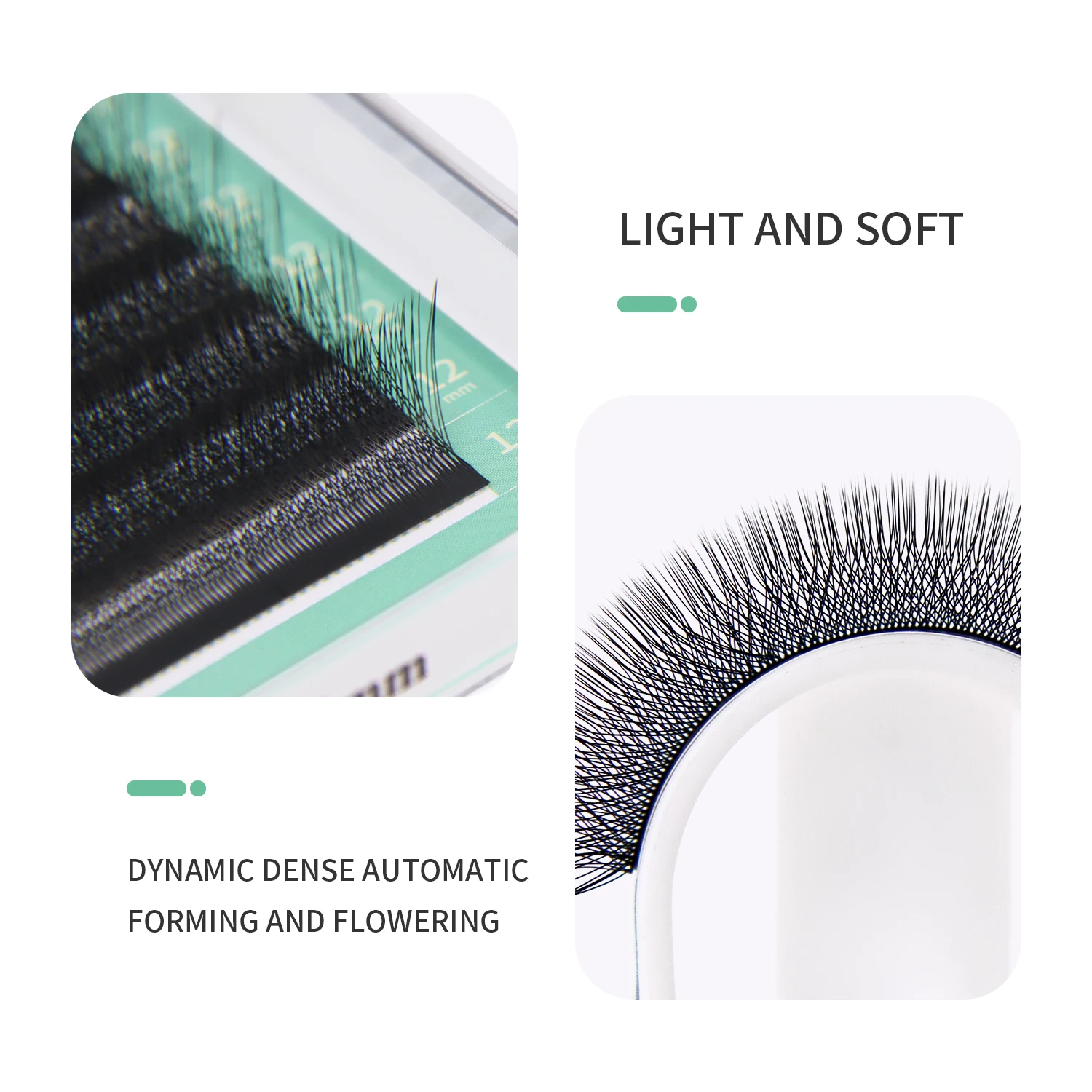 وصلات رموش على شكل W ، حجم مسب - مراجعة Eyelash Extension Human Hair وسعره
