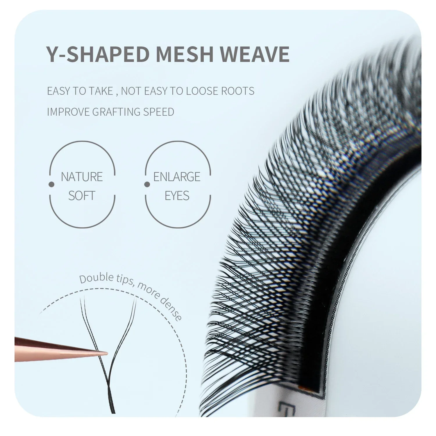 ANNAFRIS Brown W شكل لاش ملحقا - مراجعة Eyelash Extension For Asian Eyes وسعره