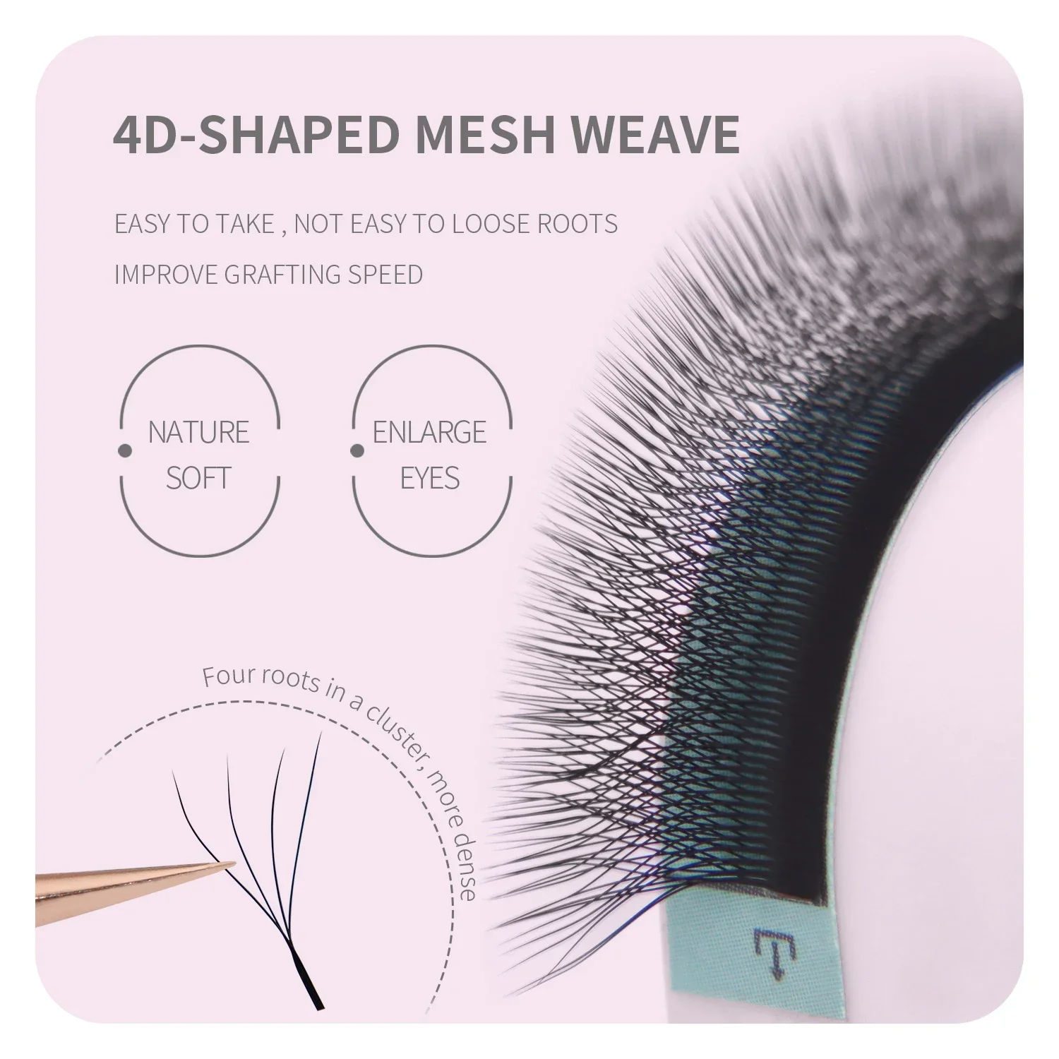 ANNAFRIS Brown W شكل لاش ملحقا - مراجعة Eyelash Extension For Asian Eyes وسعره